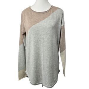 Smartwool Women’s Gray & Tan Colorblock Sweater